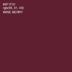 #5F1F31 - Wine Berry Color Image