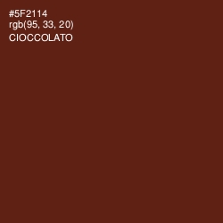 #5F2114 - Cioccolato Color Image