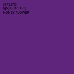 #5F257D - Honey Flower Color Image