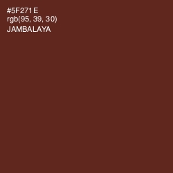 #5F271E - Jambalaya Color Image