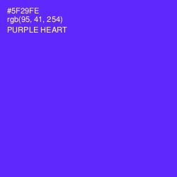 #5F29FE - Purple Heart Color Image