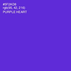 #5F2AD8 - Purple Heart Color Image