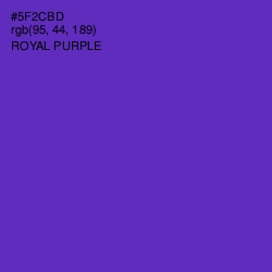 #5F2CBD - Royal Purple Color Image