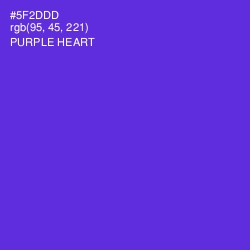 #5F2DDD - Purple Heart Color Image