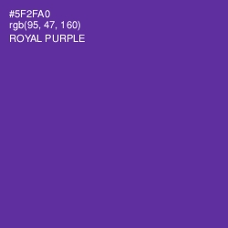 #5F2FA0 - Royal Purple Color Image