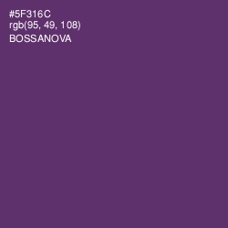 #5F316C - Bossanova Color Image