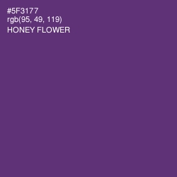 #5F3177 - Honey Flower Color Image