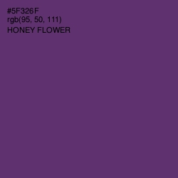 #5F326F - Honey Flower Color Image