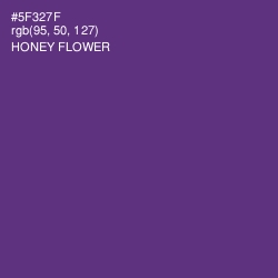 #5F327F - Honey Flower Color Image