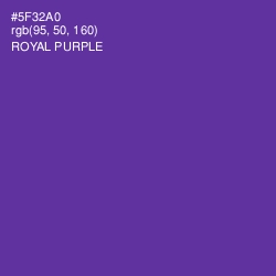 #5F32A0 - Royal Purple Color Image