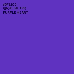 #5F32C0 - Purple Heart Color Image