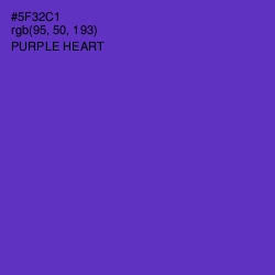 #5F32C1 - Purple Heart Color Image