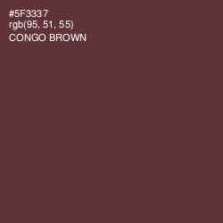 #5F3337 - Congo Brown Color Image