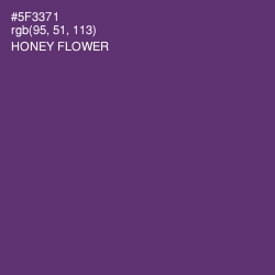 #5F3371 - Honey Flower Color Image