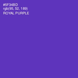 #5F34BD - Royal Purple Color Image