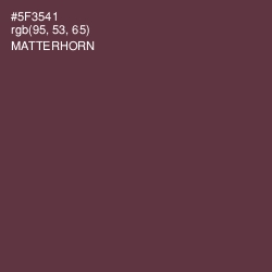 #5F3541 - Matterhorn Color Image