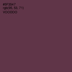 #5F3547 - Voodoo Color Image