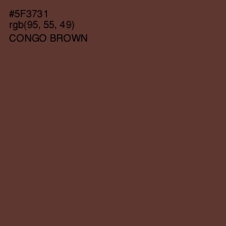 #5F3731 - Congo Brown Color Image