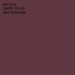 #5F3740 - Matterhorn Color Image