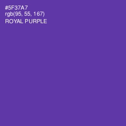 #5F37A7 - Royal Purple Color Image