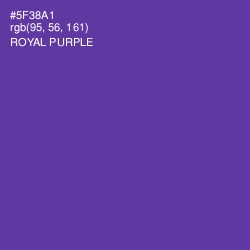 #5F38A1 - Royal Purple Color Image