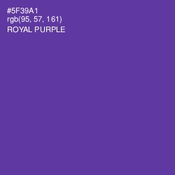 #5F39A1 - Royal Purple Color Image