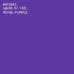 #5F39A3 - Royal Purple Color Image