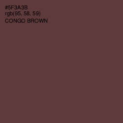 #5F3A3B - Congo Brown Color Image