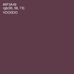 #5F3A49 - Voodoo Color Image