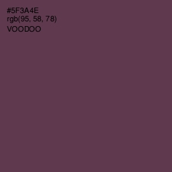 #5F3A4E - Voodoo Color Image