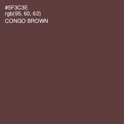 #5F3C3E - Congo Brown Color Image