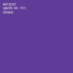 #5F3C97 - Gigas Color Image