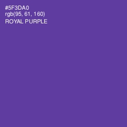 #5F3DA0 - Royal Purple Color Image