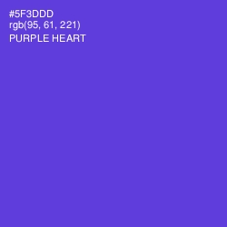 #5F3DDD - Purple Heart Color Image