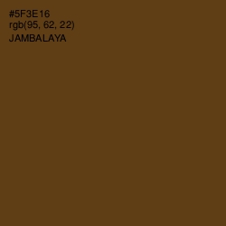 #5F3E16 - Jambalaya Color Image