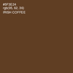 #5F3E24 - Irish Coffee Color Image