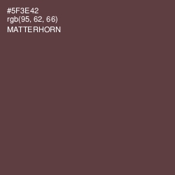 #5F3E42 - Matterhorn Color Image