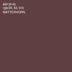 #5F3F40 - Matterhorn Color Image