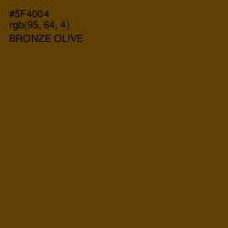 #5F4004 - Bronze Olive Color Image