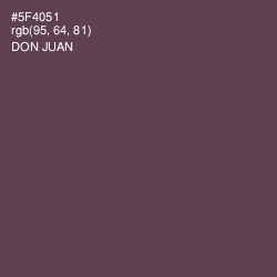 #5F4051 - Don Juan Color Image
