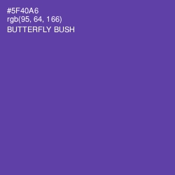 #5F40A6 - Butterfly Bush Color Image