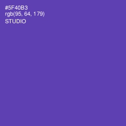 #5F40B3 - Studio Color Image