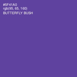 #5F41A0 - Butterfly Bush Color Image