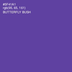 #5F41A1 - Butterfly Bush Color Image