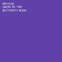 #5F41A8 - Butterfly Bush Color Image