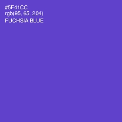 #5F41CC - Fuchsia Blue Color Image