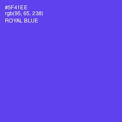 #5F41EE - Royal Blue Color Image