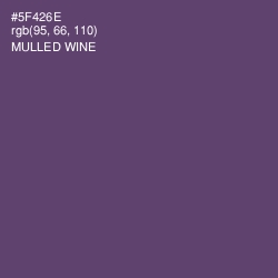 #5F426E - Mulled Wine Color Image