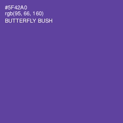 #5F42A0 - Butterfly Bush Color Image