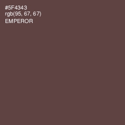 #5F4343 - Emperor Color Image